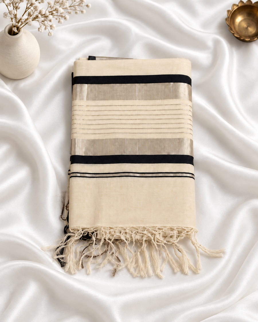 Rajatam - Where timeless Kerala elegance meets contemporary monochrome.