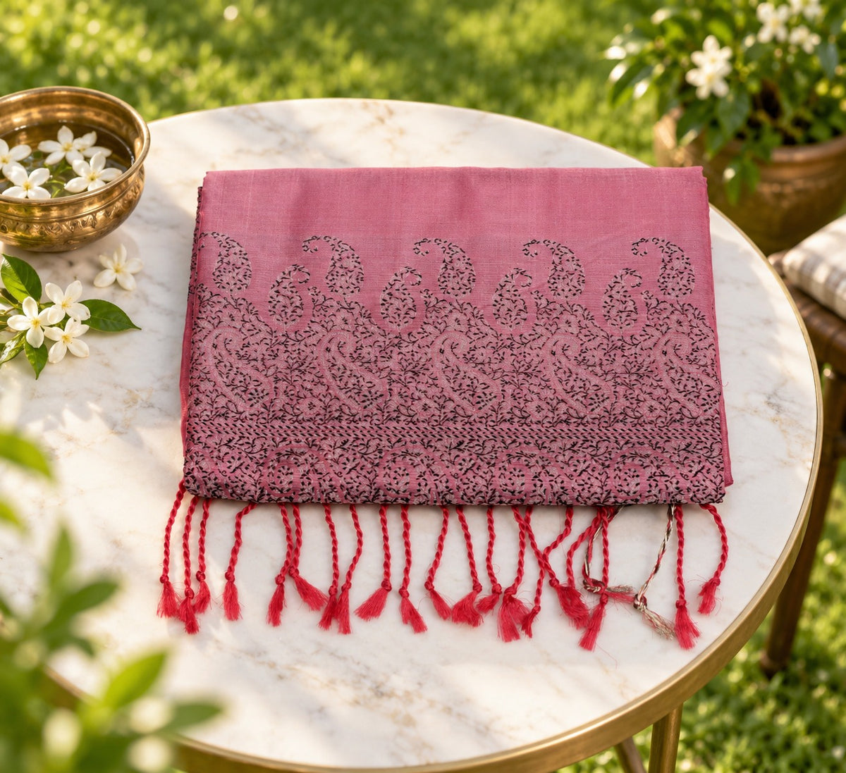 Gulabi Noor - Rose pink, with a little more to reveal.