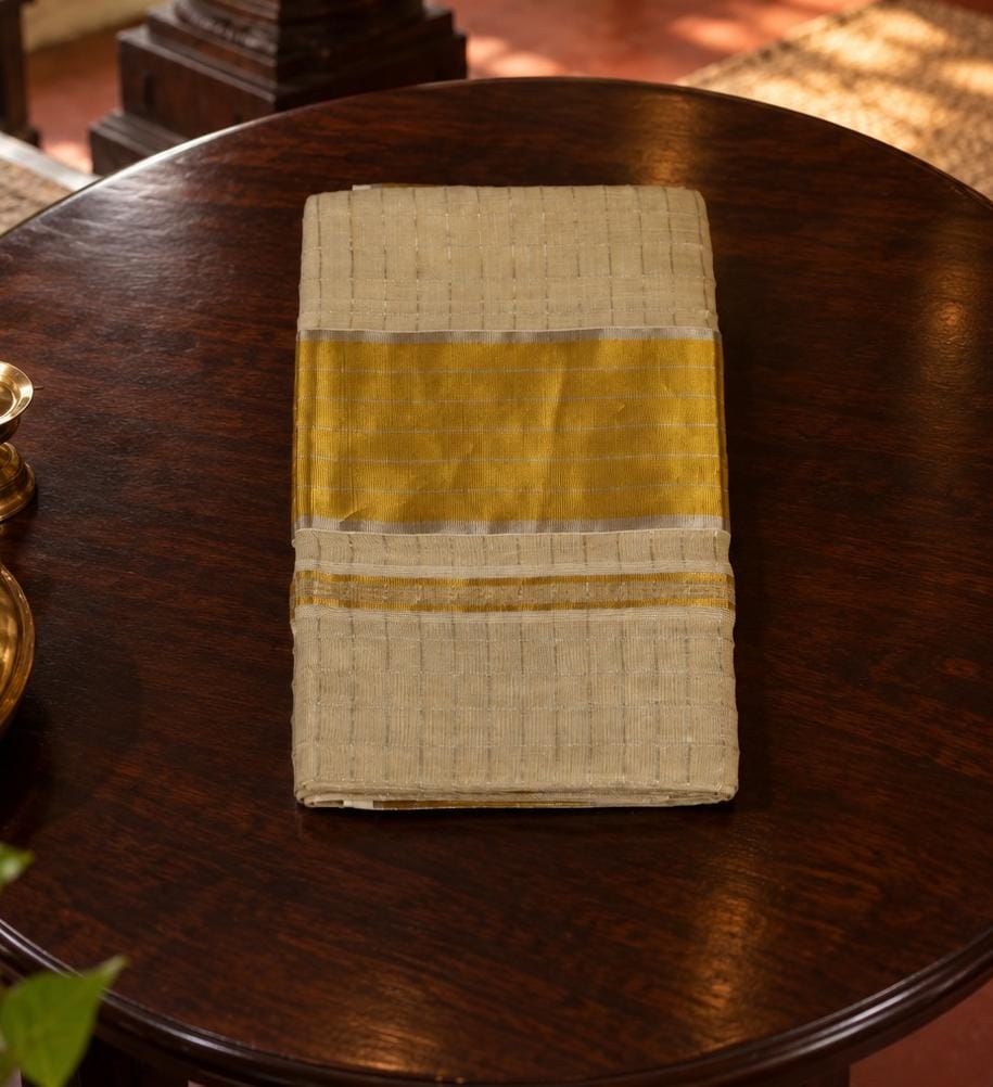 Meghadoothi - A gentle shimmer, woven with the elegance of Kerala.