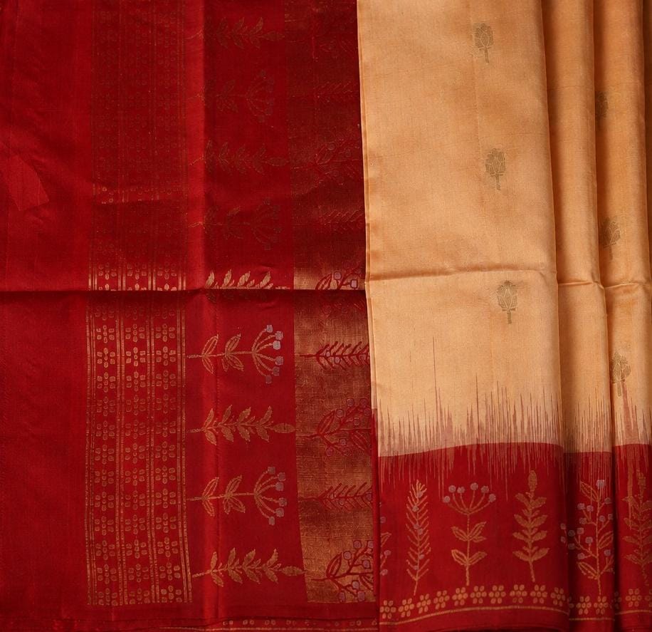 Sindooram - Ivory, Sindoor red & timeless grace.