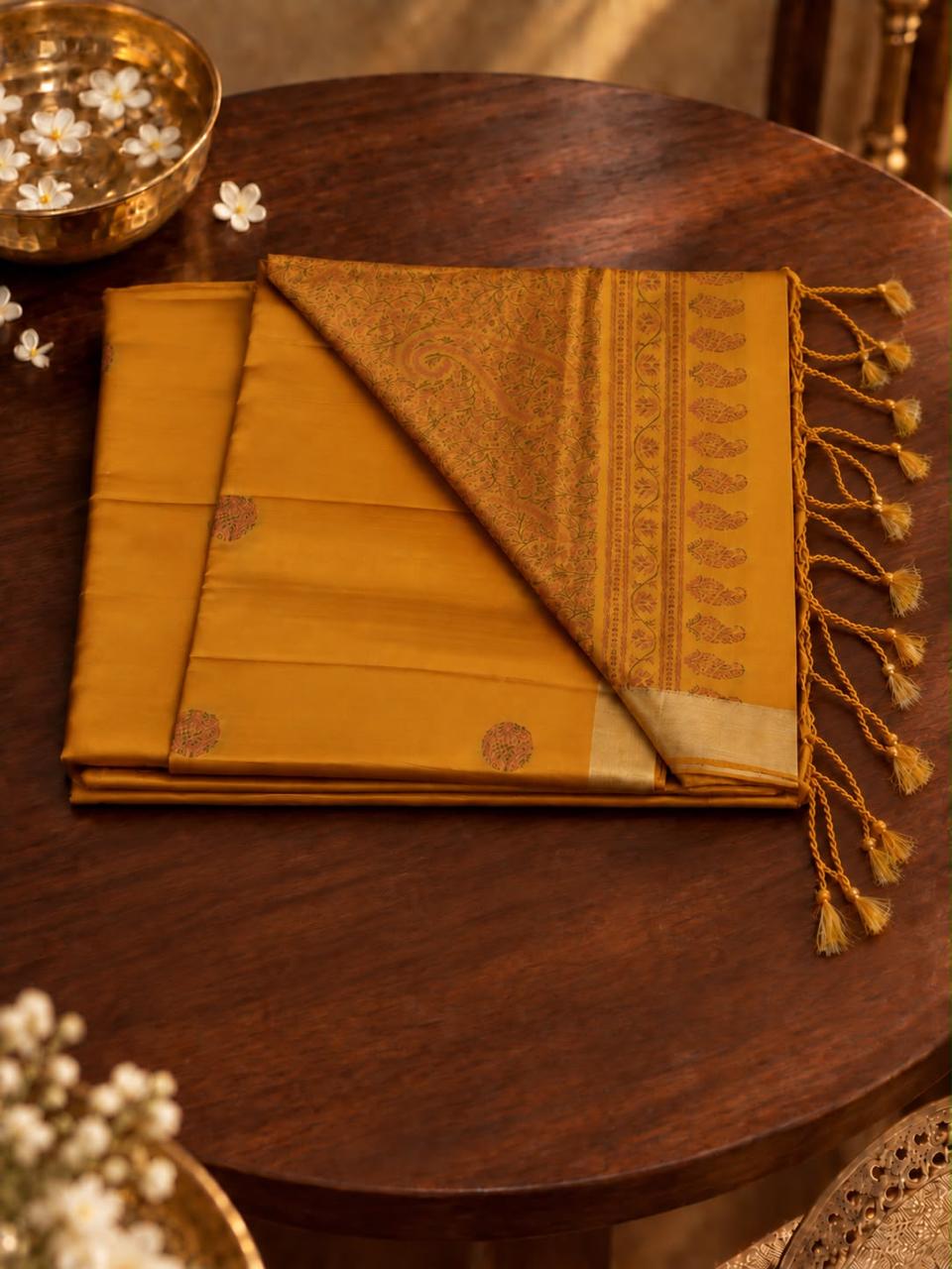 Suvarna Pallavi - A little sunlight in every fold.