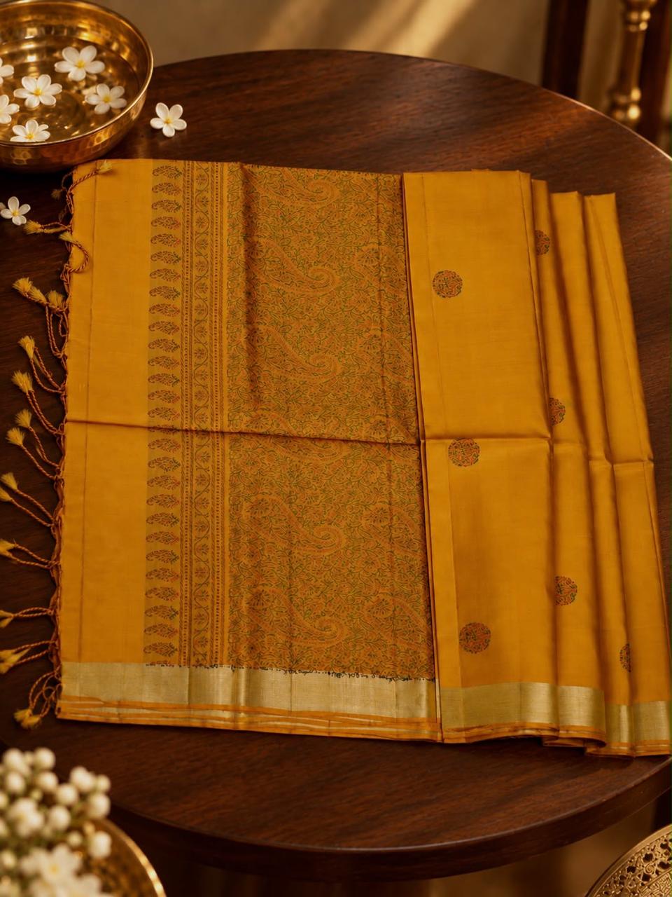 Suvarna Pallavi - A little sunlight in every fold.