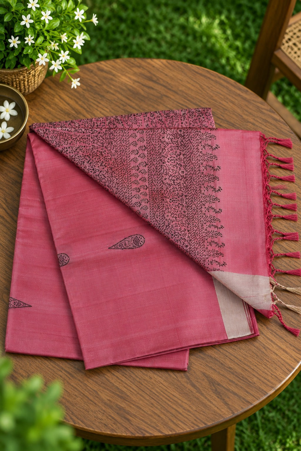 Gulabi Noor - Rose pink, with a little more to reveal.