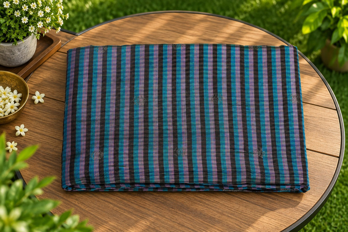 Bluebell Checks - A fresh play of colour, woven with timeless tradition.