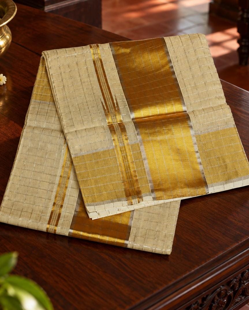Meghadoothi - A gentle shimmer, woven with the elegance of Kerala.